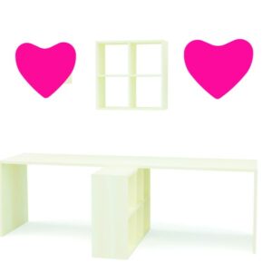 Σύνθεση Lilly με 2 γραφεία