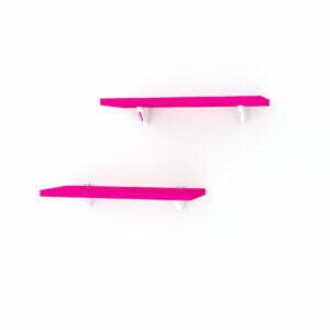 Διακοσμητικά ράφια τοίχου με μεταλλικά στηρίγματα