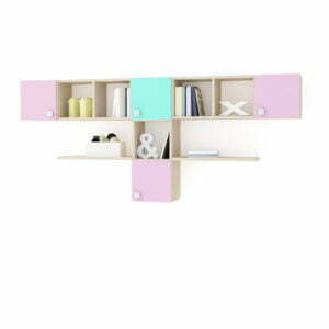 Σύνθεση τοίχου με 2 γραφεία Idea