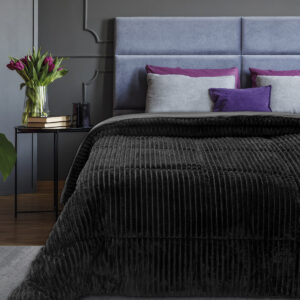 Κουβερτοπάπλωμα μονό Art 11519 160x240 Μαύρο Beauty Home