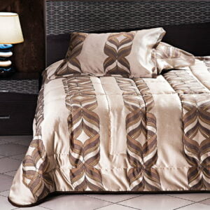 Σετ πάπλωμα υπέρδιπλο Art 1469  220x240  Εμπριμέ,Χρυσαφί,Καφέ Beauty Home