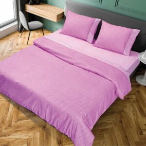 Ζεύγος μαξιλαροθήκες πουά JOY Art 1680 50x70 Μωβ Beauty Home