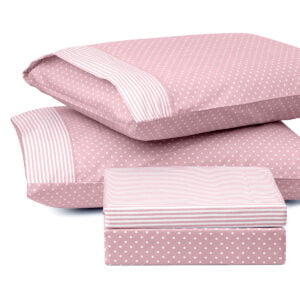 Ζεύγος μαξιλαροθήκες πουά JOY Art 1680 50x70 Ροζ Beauty Home