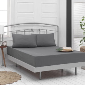 Σεντόνι King size μονόχρωμο Art 1999 265x270 Ανθρακί Beauty Home