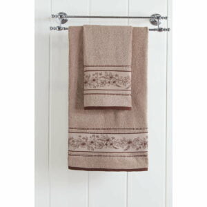 Πετσέτα μπάνιου Art 3224  70x140  Μπεζ Beauty Home