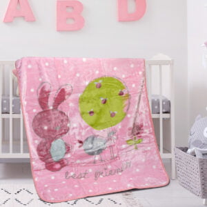 Κουβέρτα βρεφική Art 5256 110x140 Ροζ Beauty Home