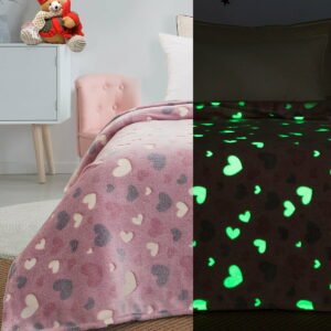 Κουβέρτα μονή φωσφορίζουσα Art 6137  160x220 Ροζ Beauty Home