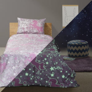 Σετ σεντόνια μονά φωσφοριζέ Centaur Art 6177 170x240 Γκρι Beauty Home