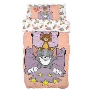 Σετ σεντόνια μονά Art 6194 Tom and Jerry 165x250 Εμπριμέ Beauty Home