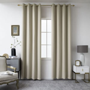 Κουρτίνα Blackout σκίασης με 8 κρίκους Art 8400  140x270 Άμμου Beauty Home
