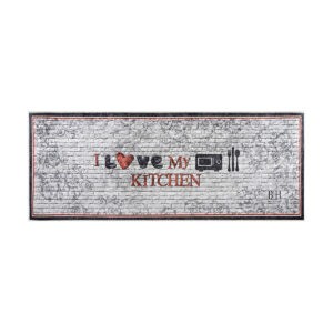 Πατάκι κουζίνας 9015 0.60x1.60  Γκρι,Κόκκινο Beauty Home