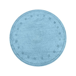 Ροτόντα βαμβακερή 120x120 Cottony Art 9554 Σιέλ Beauty Home