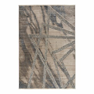 Πατάκι Bliss Art 9626 0.67x1.30  Μπεζ,Μόκα,Μπλε Beauty Home