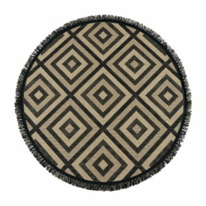 Ροτόντα 160x160 ψάθα με κρόσια Sol Art 9755 Μπεζ Beauty Home