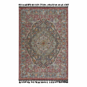 Πατάκι Boutique Art 9810 0.64x2.30 Εμπριμέ,Κόκκινο Beauty Home