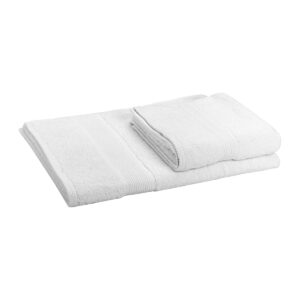 Πετσέτα Προσώπου Ξενοδοχείου Fluffy 550gsm 100% Cotton 50x100 Λευκό Beauty Home