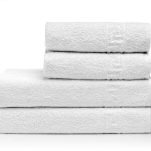 Πετσέτα Προσώπου Ξενοδοχείου Gentle 500gsm Greek Border 100% Cotton 50x95 Λευκό Beauty Home