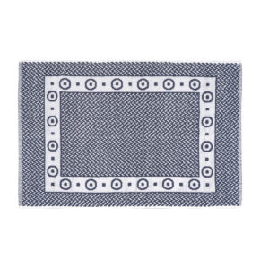 Ταπέτο μπάνιου Round νηματοβαφή 50x75 Γκρι-Λευκό Beauty Home