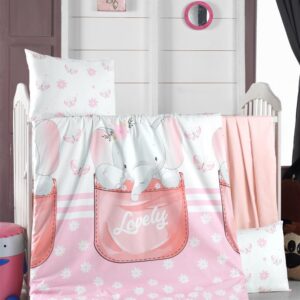Σετ σεντόνια βρεφικά Art 5604 100x150 Ροζ Beauty Home