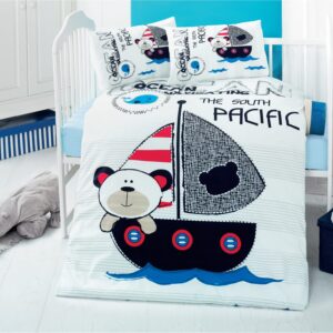 Σετ σεντόνια βρεφικά Art 5606 100x150 Μπλε Beauty Home