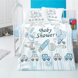 Σετ σεντόνια βρεφικά Art 5607 100x150 Γαλάζιο Beauty Home