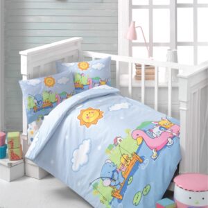 Σετ σεντόνια βρεφικά Art 5610 100x150 Γαλάζιο Beauty Home