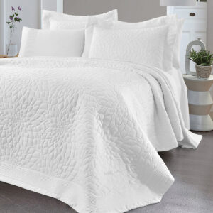 Σετ κουβερλί υπέρδιπλο Muse Art 12506 230x250 Λευκό Beauty Home