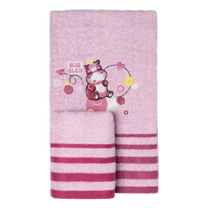 Σετ πετσέτες Art 5419 Σετ 2τμχ Λιλά Beauty Home