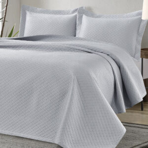 Σετ κουβερλί υπέρδιπλο Metis Art 12311 230x250 Γκρι Beauty Home