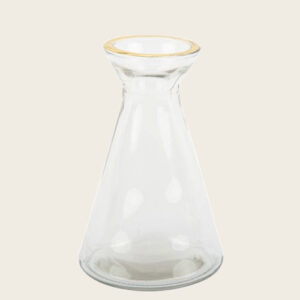 ΒΑΖΑΚΙ ΚΩΝΙΚΟ ΜΕ ΧΡΥΣΟ ΣΤΟΜΙΟ 11×6,8cm Beauty Home