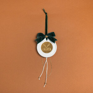 ΚΡΕΜΑΣΤΟ ΣΤΡΟΓΓΥΛΟ ΚΕΡΑΜΙΚΟ ME PLEXI MERRY CHRISTMAS ΚΥΠΑΡΙΣΙ Beauty Home