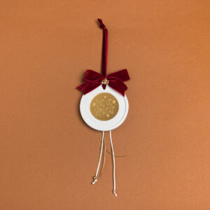 ΚΡΕΜΑΣΤΟ ΣΤΡΟΓΓΥΛΟ ΚΕΡΑΜΙΚΟ ME PLEXI LET IT SNOW ΜΠΟΡΝΤΩ Beauty Home