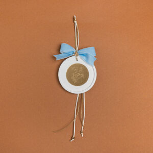 ΚΡΕΜΑΣΤΟ ΣΤΡΟΓΓΥΛΟ ΚΕΡΑΜΙΚΟ ME PLEXI MY 1st CHRISTMAS ΓΑΛΑΖΙΟ Beauty Home